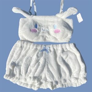 Cinnamoroll plush pajama lingerie set.